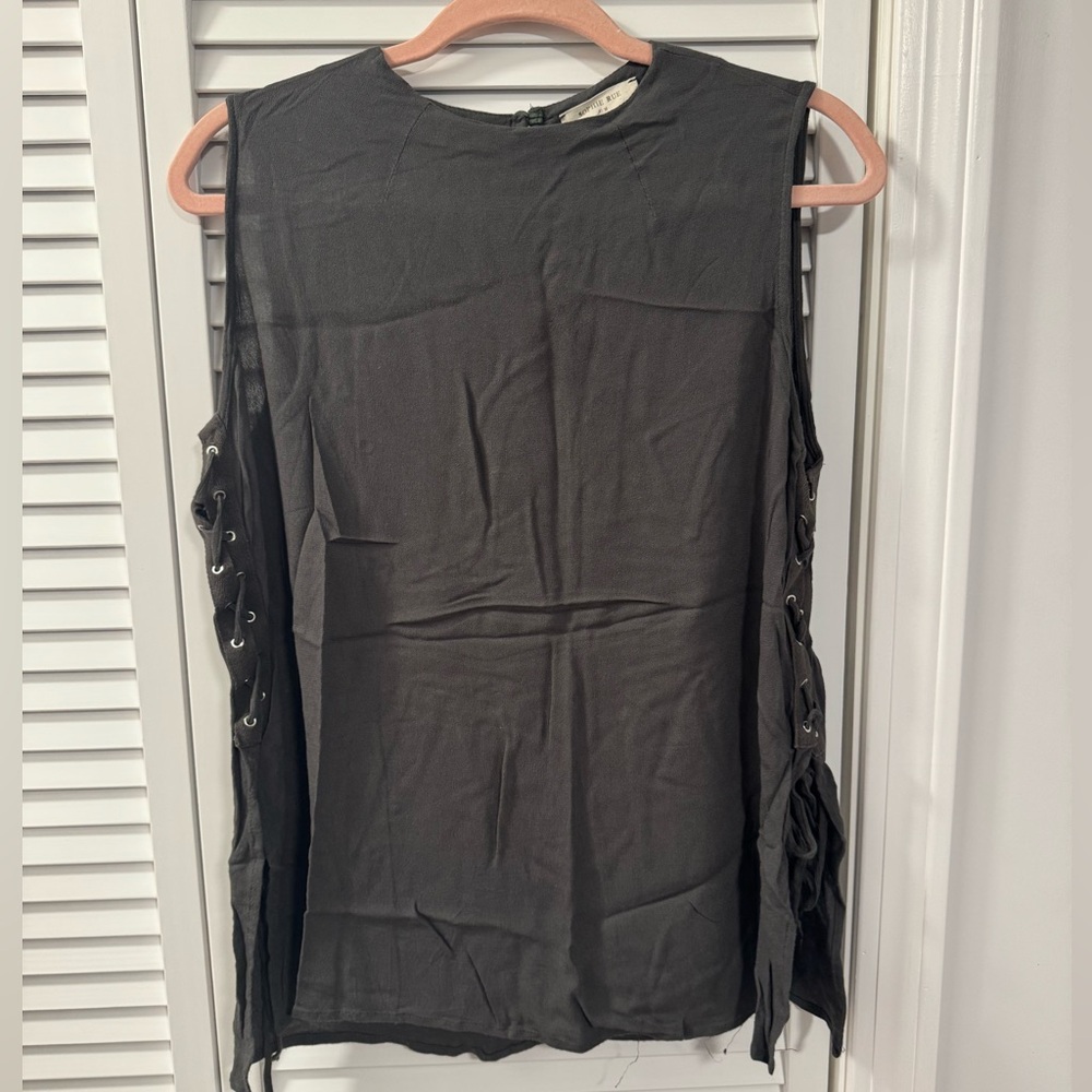 Olive Green Top Perfect for Work